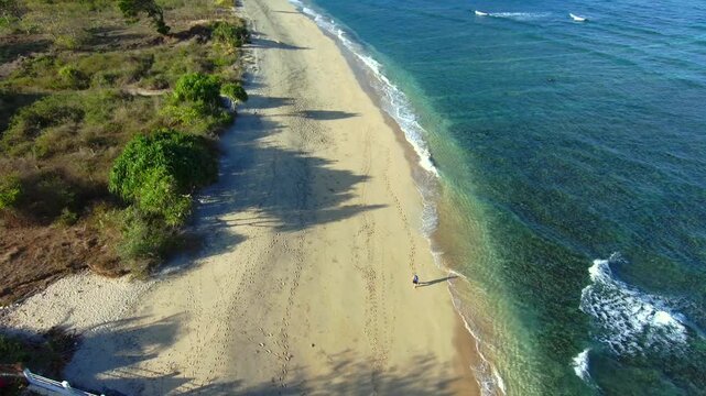 Ocean beach  lombok Mountine nature road motorcycle touring boat