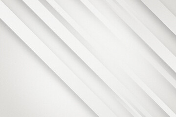 Obraz premium Abstract geometric white and gray stripes diagonal lines Background design Technology and modern concept. White and grey minimal and elegant background with subtle dust grain noise effect texture.