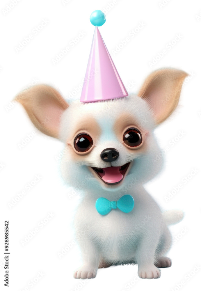 Sticker png dog birthday cartoon mammal.