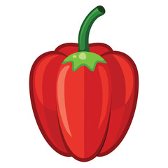 red pepper isolated on white