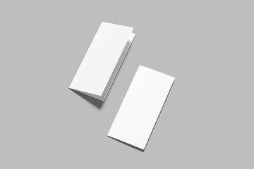 dl bifold brochure blank mockup
