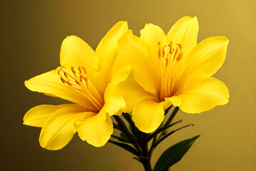 yellow lily flower