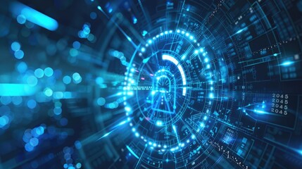 Fototapeta premium Cyber Security and Digital Innovation