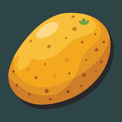 illustration of a potato vegetable