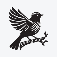  A bird silhouette vector illustration