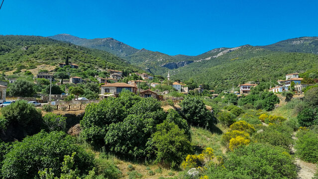 Doğanbey (Eski Doğanbey K&ouml;y&uuml;) Old Greek Village in Aydin region, Turkey