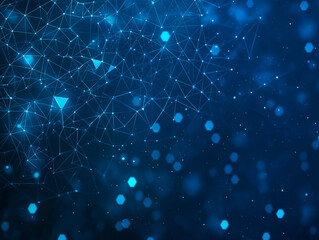 A blue wave of light with a lot of sparkles