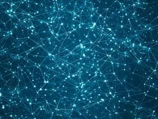 Obraz premium A blue background with purple and blue dots that look like stars