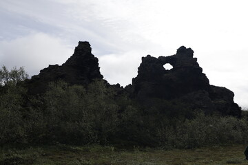 Lava field Dimmuborgir, Iceland
