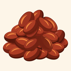 beans isolated on white