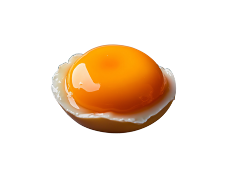 a yolk on a hard boiled egg