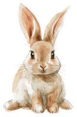 Obraz premium PNG Adorable watercolor bunny illustration