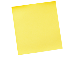 a yellow post-it note