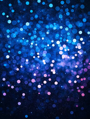 A blue background with many small blue and purple dots