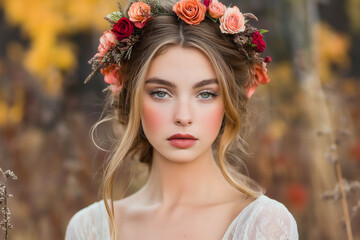 Naklejka premium Autumn Bride