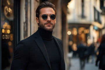 Fototapeta premium Man Autumn Fashion