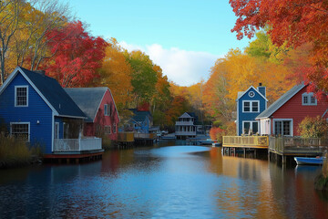 Obraz premium New England In Autumn