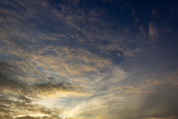 Cloudscape has been developing in gorgeous form. This image has been taken at sunset.