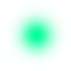 Blue glowing light blur circle