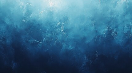 Fototapeta premium Abyssal Depths: A mesmerizing abstract of swirling, ethereal blue hues, evoking the mysteries and wonder of the deep sea. 