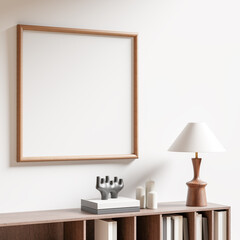 Frame Mockup Interior Scene - 3d Illustration, 3d Render