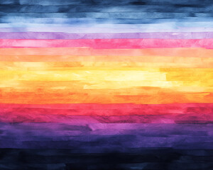 A pink mountain range with a bright sun shining on it