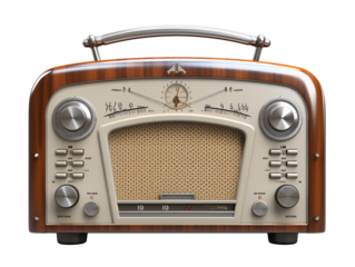 a close up of a radio