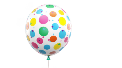 Polka Dot Balloon - Fun and playful balloon covered in cheerful polka dots