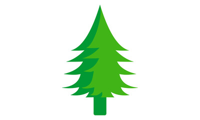 pine tree vector art logo
