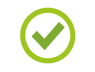a green check mark in a circle