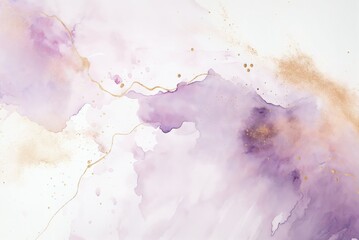 A hand-drawn watercolor backdrop featuring soft pastel hues of light pink and purple, accentuated by shimmering golden stripes textured with glitter foil.