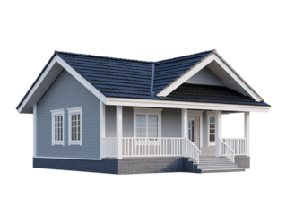 a house with a porch