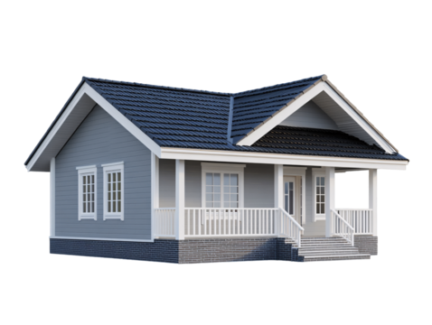 a house with a porch