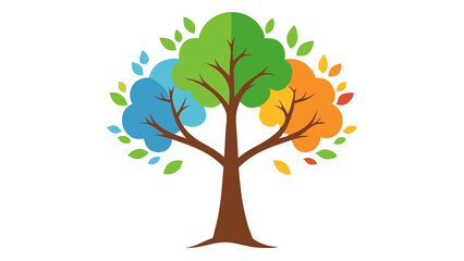 Seasons of Tree - Transparent Background PNG