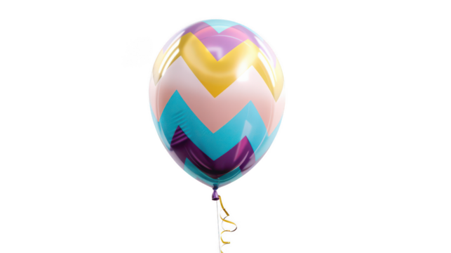 Chevron Pattern Balloon - Balloon with trendy chevron stripes