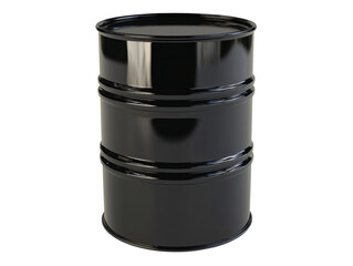 a black barrel with a white background