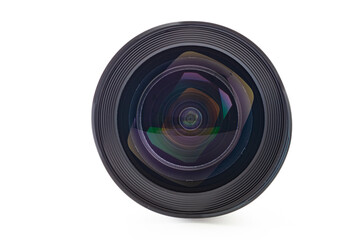 Closeup of camera lens