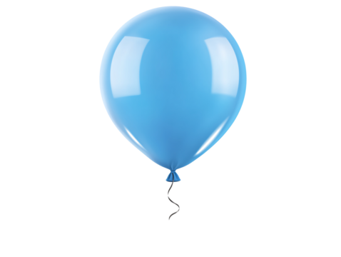 a blue balloon with a string