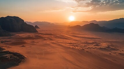 Desert Sunset Landscape