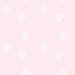 Seamless print pattern wallpaper background with leaves vector illustration botanic nature texture for paper, textile etc