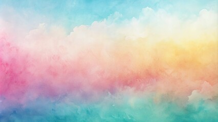 Pastel-hued watercolor gradient with soft, blended edges and organic texture, evoking a sense of calmness and serenity, ideal for designs and digital art.
