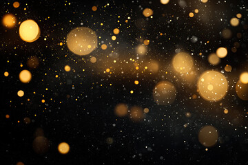 Magical bokeh with a dreamy, golden glow