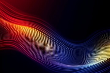 Grainy gradient background blue pink yellow abstract glowing color wave black dark backdrop noise texture. background for banner design