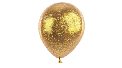 Gold Glitter Balloon - Balloon with gold glitter embedded in its surface