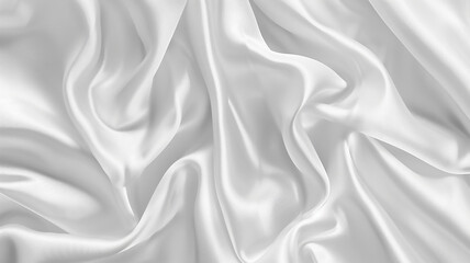 white abstract background luxury cloth or liquid wave or wavy folds of grunge silk texture satin