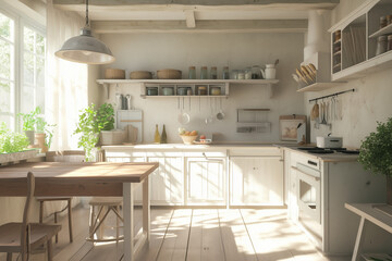 interior with kitchen