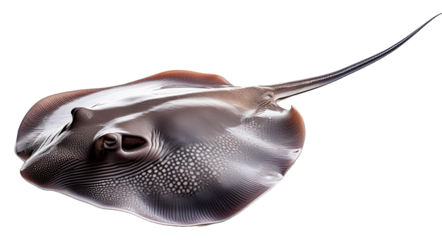 Stingray on transparency background