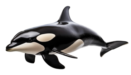 Orca on transparency background