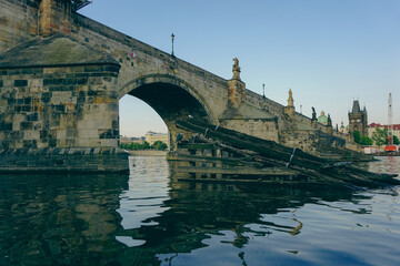 Low angle view of a beautiful bridge against the sky