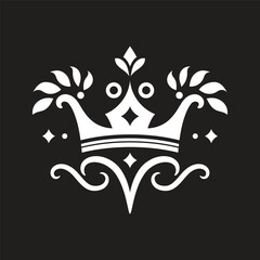 Vintage Ornament.Golden Border ornament. floral Golden Crown Ornament .Suitable for wedding invitation card.